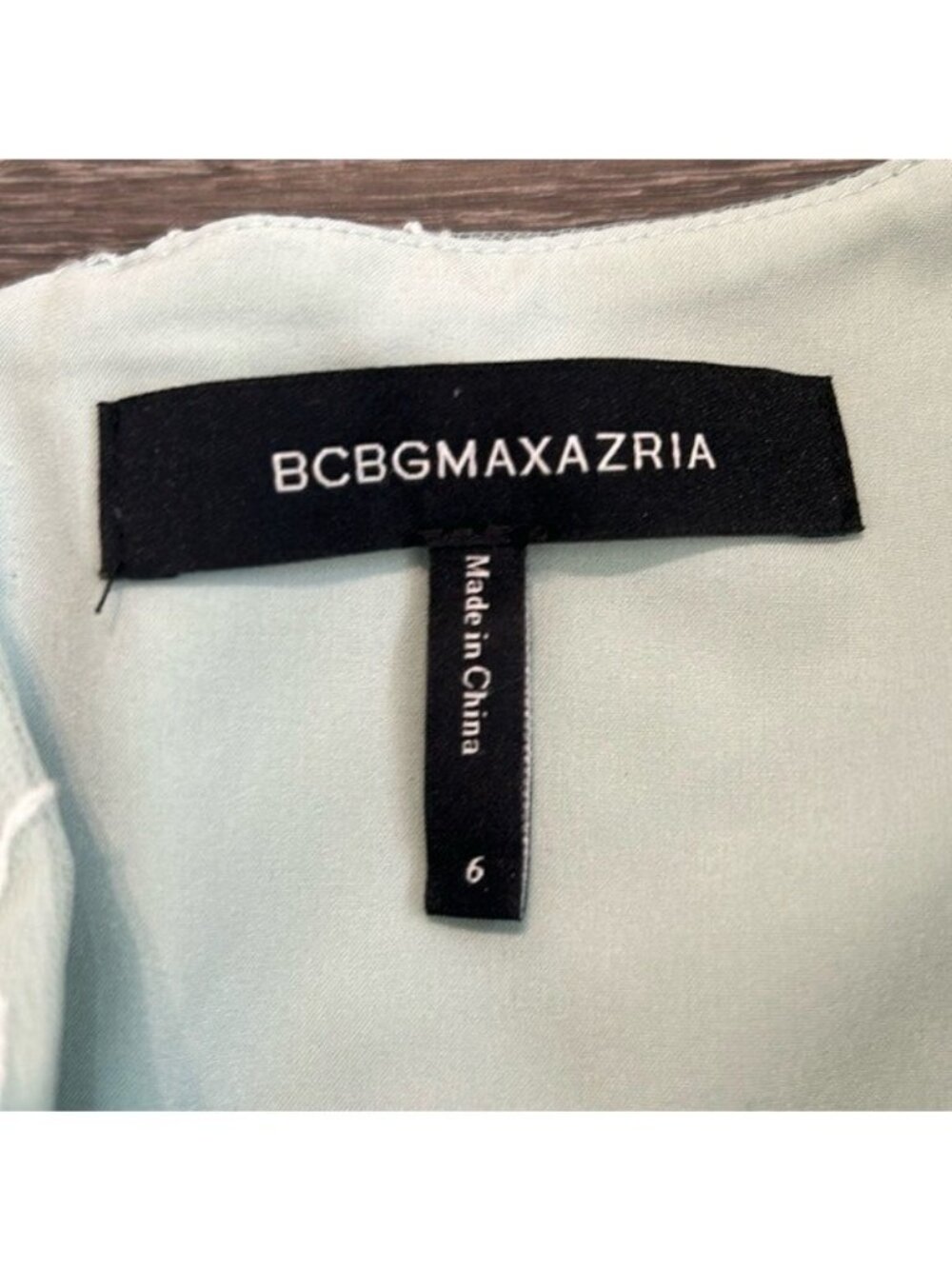 bcbgmaxazria 6 Cheyenne Appliqué Mint Lace Evening Dress Light Green Gown Prom - Picture 8 of 16